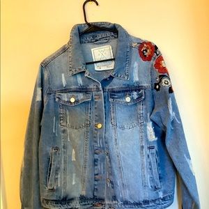 Distressed Jean Jacket 1x